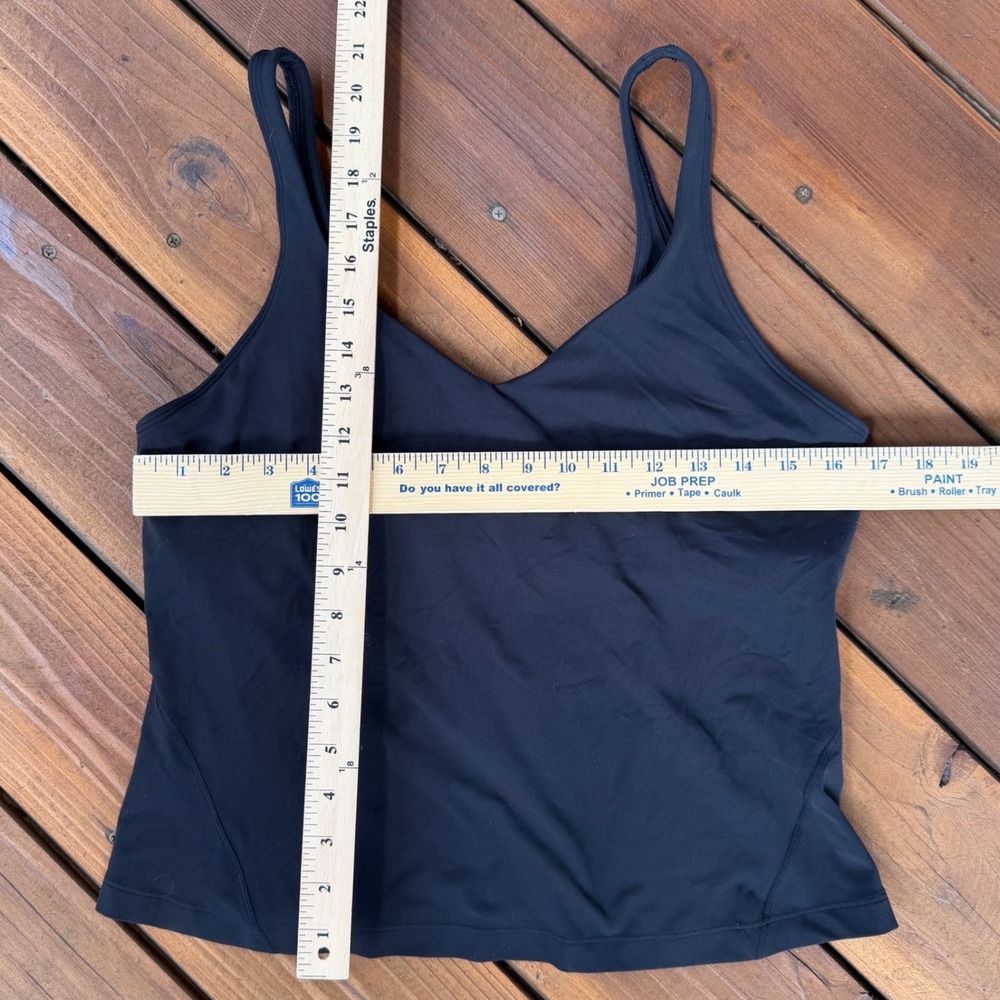 Lululemon Align Waist Length Tank Top Black Nulu Size 14 EUC - Picture 6 of 16